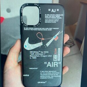 Apple Off-White Black Phone Case